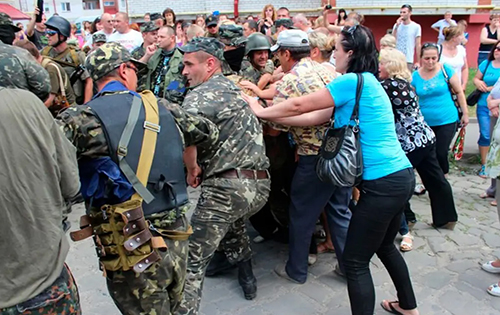 Násilná mobilizace na Ukrajině Násilná mobilizace na Ukrajině